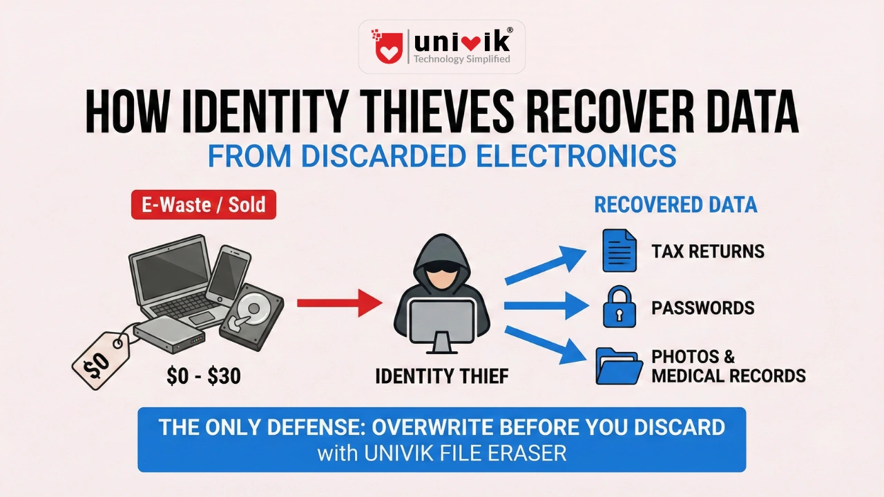 How Identity Thieves Recover Data from Discarded Electronics
