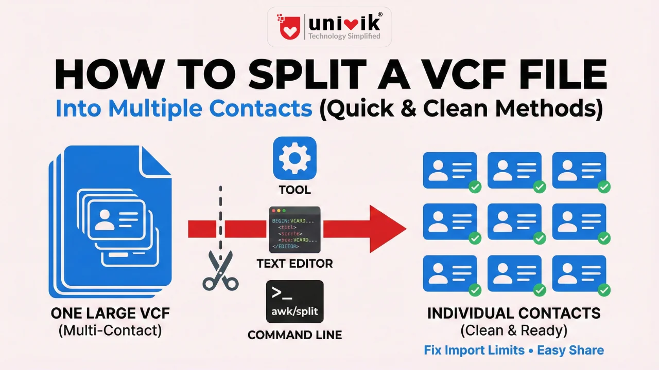 How to Split a VCF File Into Multiple Contacts (Quick and Clean Methods)