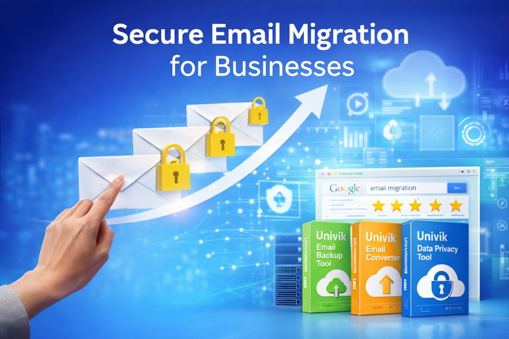 Secure email migration for businesses