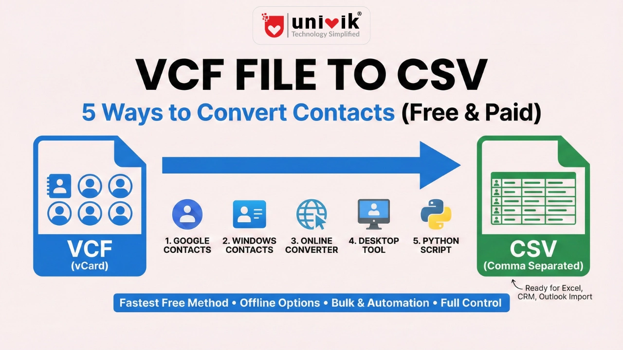 VCF File to CSV 5 Ways to Convert Contacts (Free and Paid)