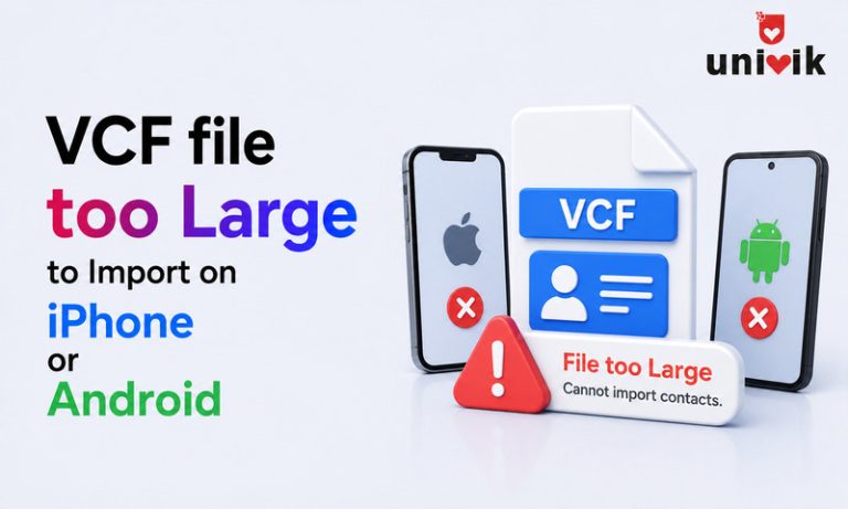 VCF File Too Large to Import on iPhone or Android [Fix + Platform Limits]