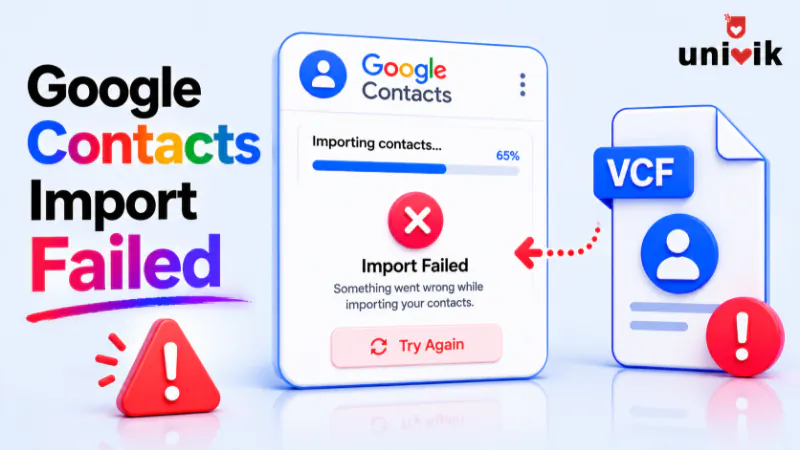 Google Contacts Import Failed? Why Your VCF File Won’t Import and How to Fix It