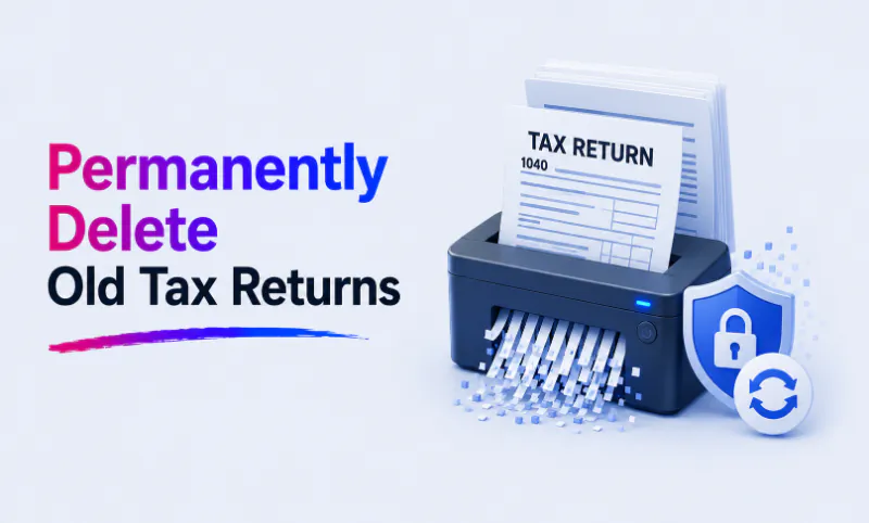 How to Permanently Delete Old Tax Returns and Financial Documents