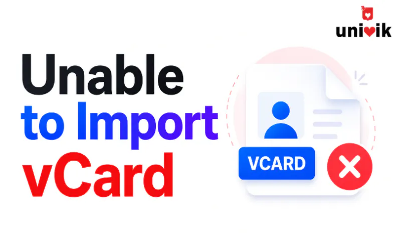 Unable to Import vCard: Why This Error Appears and How to Fix It