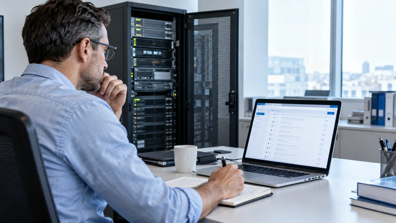 Plan the route from an offline Exchange database to hosted mail before starting the move.